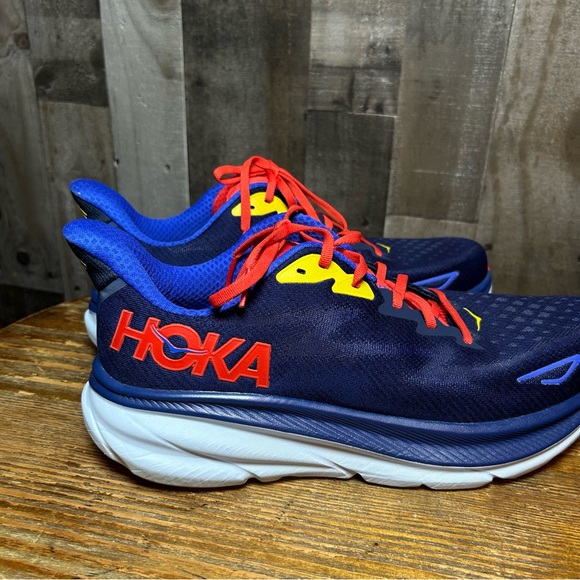 Blue and Red Athletic Sneakers - Picture 2 of 10